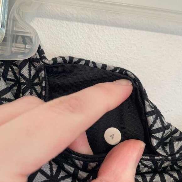 LULULEMON Wunder Under Pant Full-On Luon Tri Geo Silver Spoon Black Leggings 4 - Picture 10 of 16